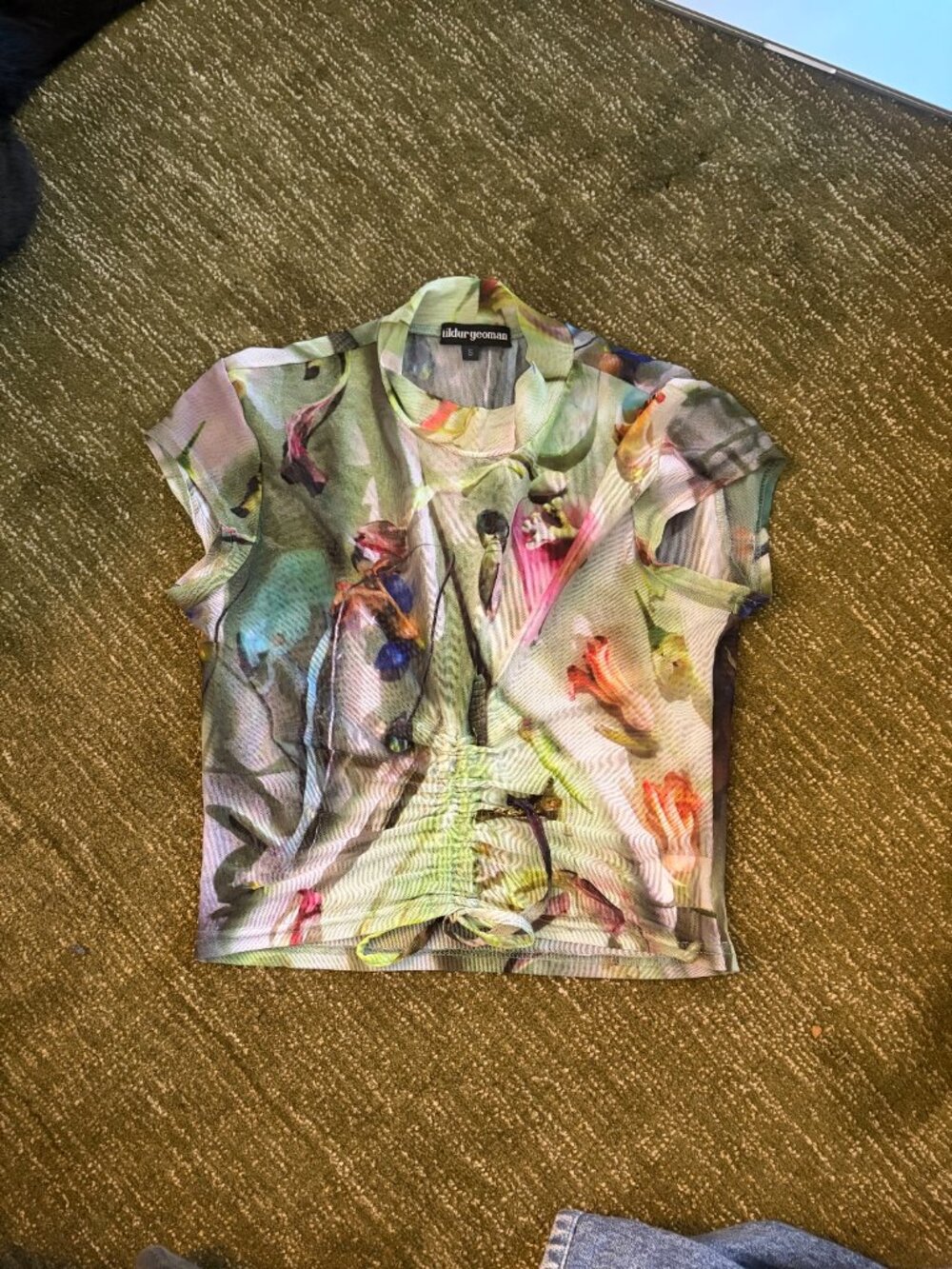 Hildur Yeoman Multicolour Mock Neck Top